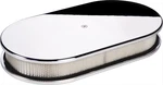 Billet Spec Air Filter Assembly Large Oval Aluminum Plain Design 2" H. Fixed Price $221.95.