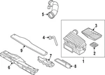 Genuine Volkswagen Air Cleaner Assembly 5WA-129-607. Fixed Price $394.34.