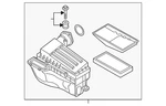 Genuine Volkswagen Air Cleaner Assembly 1K0-129-607-BF. Fixed Price $442.53.