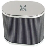 43-6010 Chrome Oval Air Cleaner Idf Weber/empi Hpmx 4-1/2" 7" 6". Each. Fixed Price $58.24.