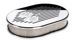 Billet Specialties 15327 Small Oval Cross Flags Air Cleaner. Fixed Price $185.71.