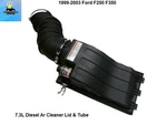 XC3U9643AD 99 To 03 Ford F350 7.3L Air Intake Cleaner Filter Box Lid Cover Oem. Fixed Price $179.00.