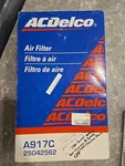 Nos Acdelco Air Filter 25042562 Camaro Corvette Express Savana Firebird A917C. Fixed Price $24.99.