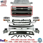 Front Bumper Kit For 1999-2002 Chevrolet Silverado 1500 /2000-06 Suburban /tahoe. Fixed Price $734.49.