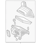 Genuine Kia Air Cleaner Assembly 28110-3Q500. Fixed Price $120.18.