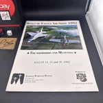 Wings Of Eagles Air Show 1992 Program Thunderbirds Mustangs Geneseo Ny. Fixed Price $11.33.