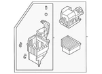 Genuine Nissan Air Filter And Housing Assembly 16500-6RC1A. Fixed Price $544.53.