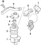 Genuine Mitsubishi 1985-1994 Eclipse Galant Mirage Montero Air Filter MD603932. Fixed Price $38.87.