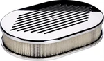 Billet Spec Air Filter Assembly Small Oval Aluminum Ball-milled Design 2". Fixed Price $201.95.