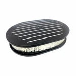 Hot Rod Aluminum Oval Air Cleaner Paper Element Set, 12 X Ball-milled Bl. Fixed Price $103.95.
