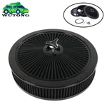 14" X 3" Black Round High Flow Thru Washable Air Cleaner Drop Base For Sbc Bbc. Fixed Price $43.85.