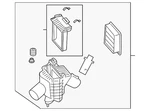 Genuine Nissan Air Filter And Housing Assembly 16500-JF00A. Fixed Price $1247.14.