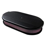 Billet Specialties BLK15650 Dual Quad Ribbed Black Air Cleaner. Fixed Price $507.95.