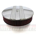 14" Finned Aluminum Round Air Cleaner Washable Sbc Bbc Street Hot Rod Classic. Fixed Price $102.85.