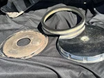 1965 66 Pontiac Gto Finned Air Cleaner 389 Ci. W/orig Base New Filter Survivor. Fixed Price $199.95.
