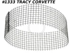 1967-1969 Corvette Repro Of Gm 3902396 L88 Air Cleaner Hood Screen With 427 L-88. Fixed Price $30.00.