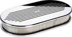 Billet Specialties Ball Milled Polished Aluminum Air Cleaner,large Oval. Fixed Price $221.95.