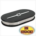 Billet Specialties 15424 - Streamline Large Oval Black & Satin Air Cleaner. Fixed Price $333.95.