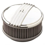 Otb Gear Air Cleaners 4471 Aluminum, Polished, Finned Design Top, 6 3/4 In.. Fixed Price $335.00.