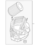 Genuine Audi Air Cleaner Assembly 4N0-133-824-AC. Fixed Price $248.90.