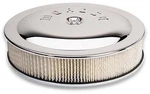 Moroso For Racing Air Cleaner - 14IN X 5IN Filter Flat Bottom Steel Chrome. Fixed Price $118.99.