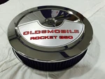Fits Oldsmobile Chrome Air Cleaner Washable Red Edelbrock Carburetor Rocket 350. Fixed Price $79.95.