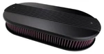 Billet Specialties Black Ribbed Aluminum Air Cleaner,large Oval,dual Quad,filter. Fixed Price $507.95.