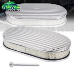 Oval Full Finned Polished Aluminum Air Cleaner With Washable Filter, 15 X 2 Inch. Fixed Price $47.85.