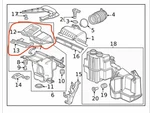 For 2023-2025 Honda Hr-v Air Intake Inlet Cover Oem #12 & 13 17201-6CT-A01. Fixed Price $49.99.