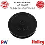 Holley 10" Black Round Air Cleaner For Carburetors W/ 5.125" Dia Neck #120-145B. Fixed Price $95.18.