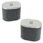 43-6010 Chrome Oval Cleaner Idf Weber/empi Hpmx 4-1/2" 7" 6". Pair. Fixed Price $113.24.