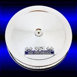 Chrome 351 Air Cleaner Fits Small Block Ford Windsor Engines. Fixed Price $68.99.