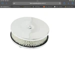 Empi 9183 Chrome Round Air Cleaner. Fixed Price $19.00.
