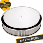 Billet Specialties 15829 Round White Aluminum Polished Air Cleaner Assembly. Fixed Price $286.72.