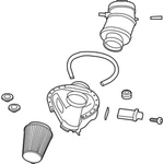 Genuine Ford Air Filter And Housing Assembly BR3Z-9A600-A. Fixed Price $281.33.