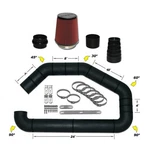 Airaid 101-352 U-build-it 3.5-INCH Custom Intake Kit With Red Filter. Fixed Price $314.99.