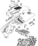 Genuine Mopar Air Cleaner Duct 53034124AA. Fixed Price $49.81.