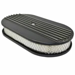 Specialty Chrome 6491BK Air Cleaner Kit - 15" X 2" Oval Half Finned Top. Fixed Price $72.39.