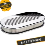 Billet Specialties 15420 Large Oval Ball Milled Polished Air Cleaner. Fixed Price $236.21.