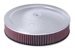 K&n 60-1264 14" Chrome Air Cleaner Kit, Washable, Round, Increases Horsepower, V. Fixed Price $125.08.