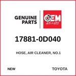 Genuine 2000-2008 Toyota Corolla Hose Air Cleaner NO.1 17881-0D040. Fixed Price $59.95.